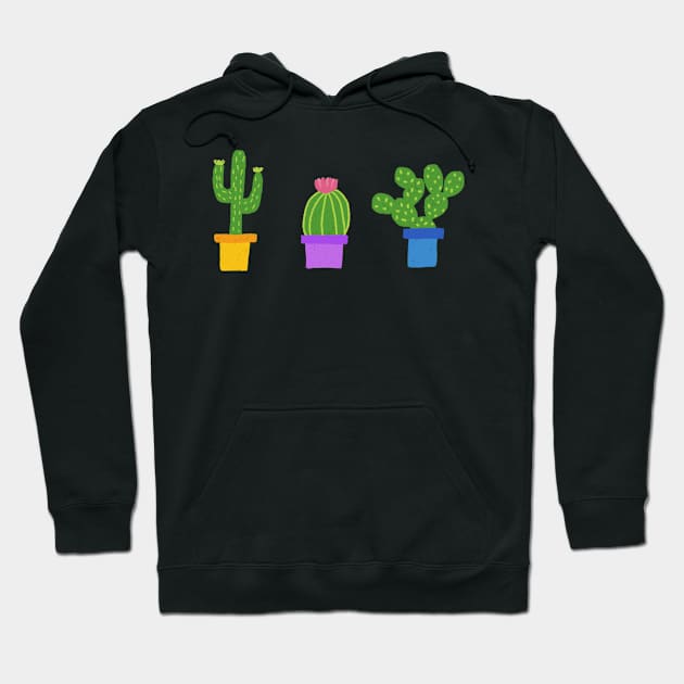 Cacti Row Hoodie by bluevolcanoshop@gmail.com